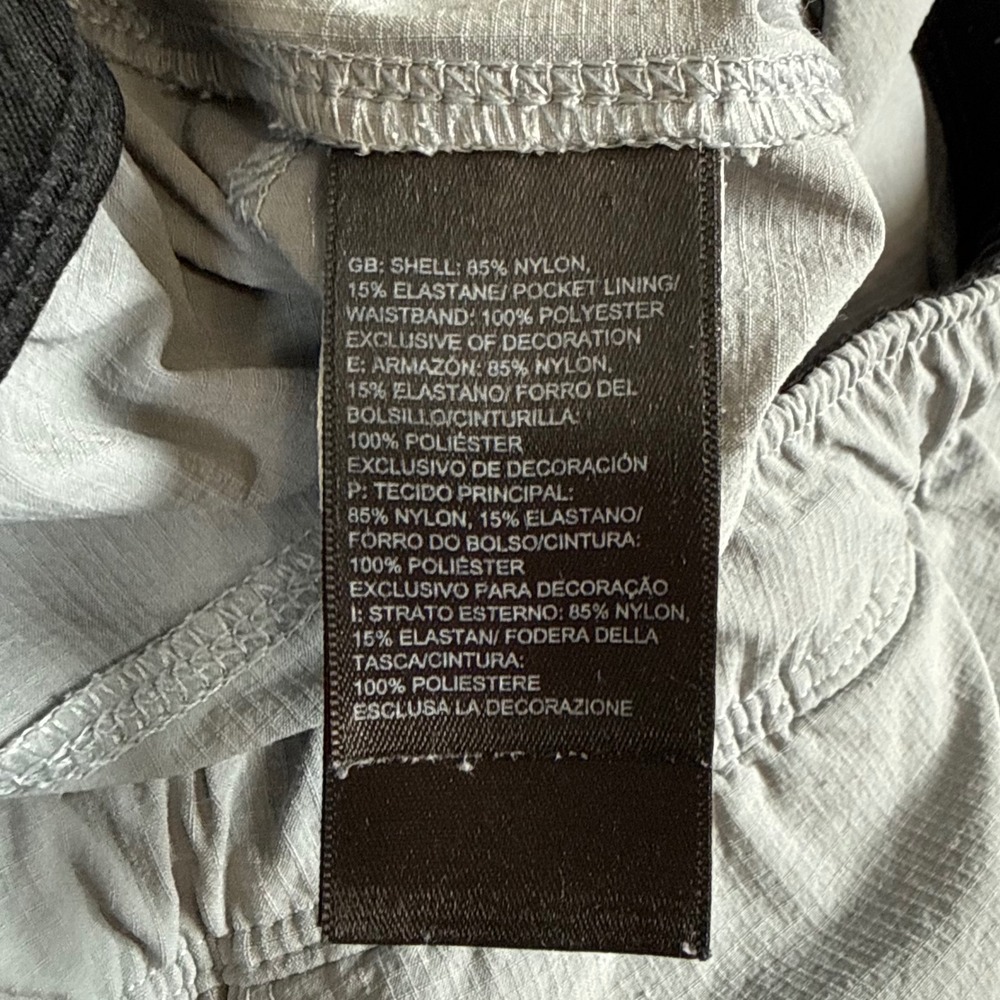 The North Face Men Large Bardenas 11" Gray FlashDry Summit Stretch Hiking Shorts - Picture 5 of 8
